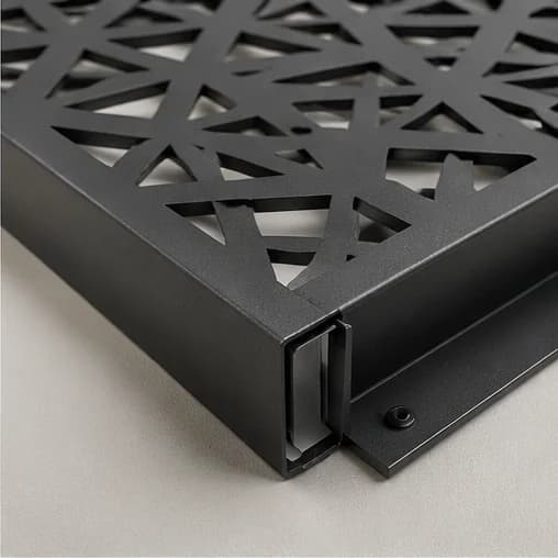 Dekorative Aluminiumpaneele detail