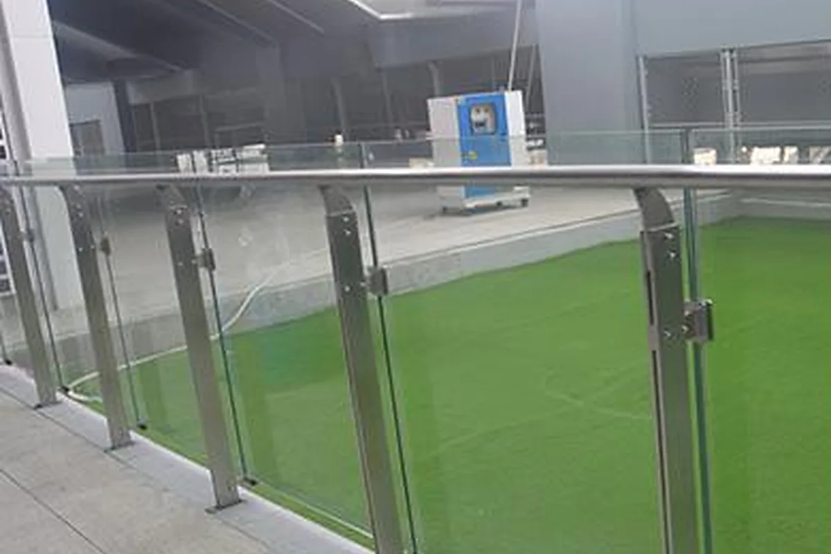 Stainless steel and glass railings installed at Zhuhai Hengqin Port